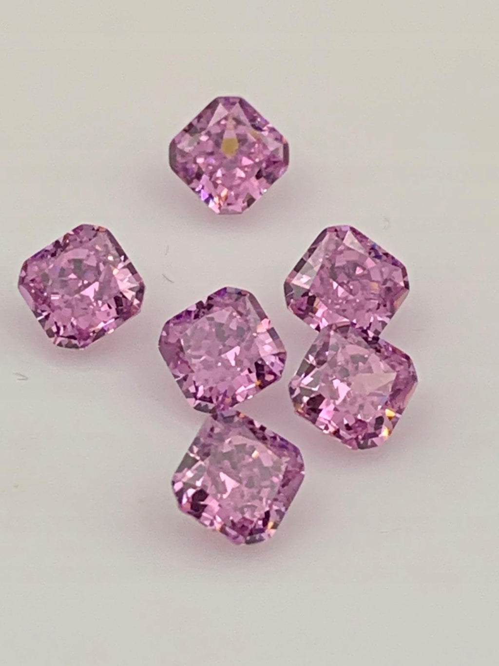 CYRKONIA RÓŻOWA OŚMIOKĄT 6x6 mm