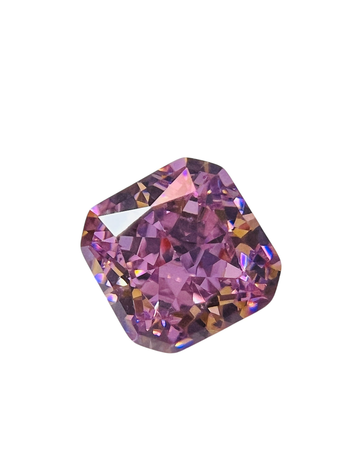 CYRKONIA ametyst OŚMIOKĄT 6x6 mm