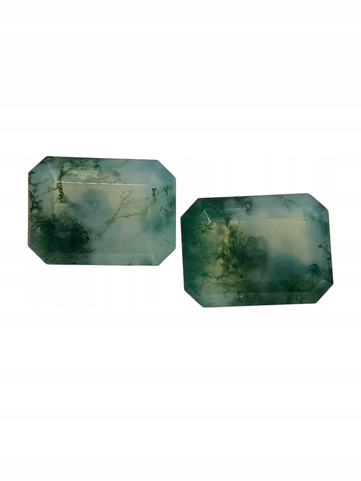 Agat mszysty ośmiokąt 8x6 mm
