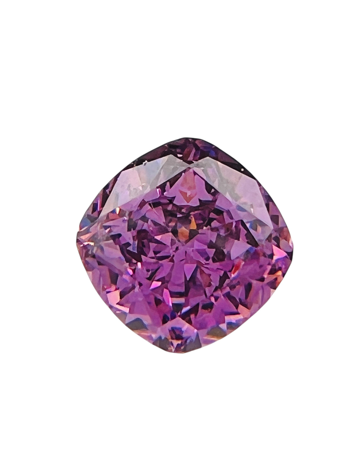 CYRKONIA fioletowa PODUSZKA 10X10 mm