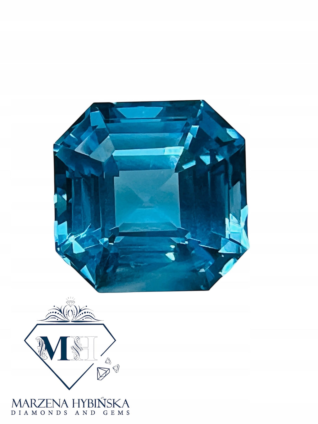 TOPAZ SWISS OŚMIOKĄT ASSCHER 8X8 mm