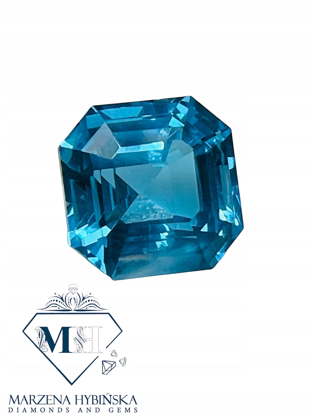 TOPAZ SWISS OŚMIOKĄT ASSCHER 8X8 mm