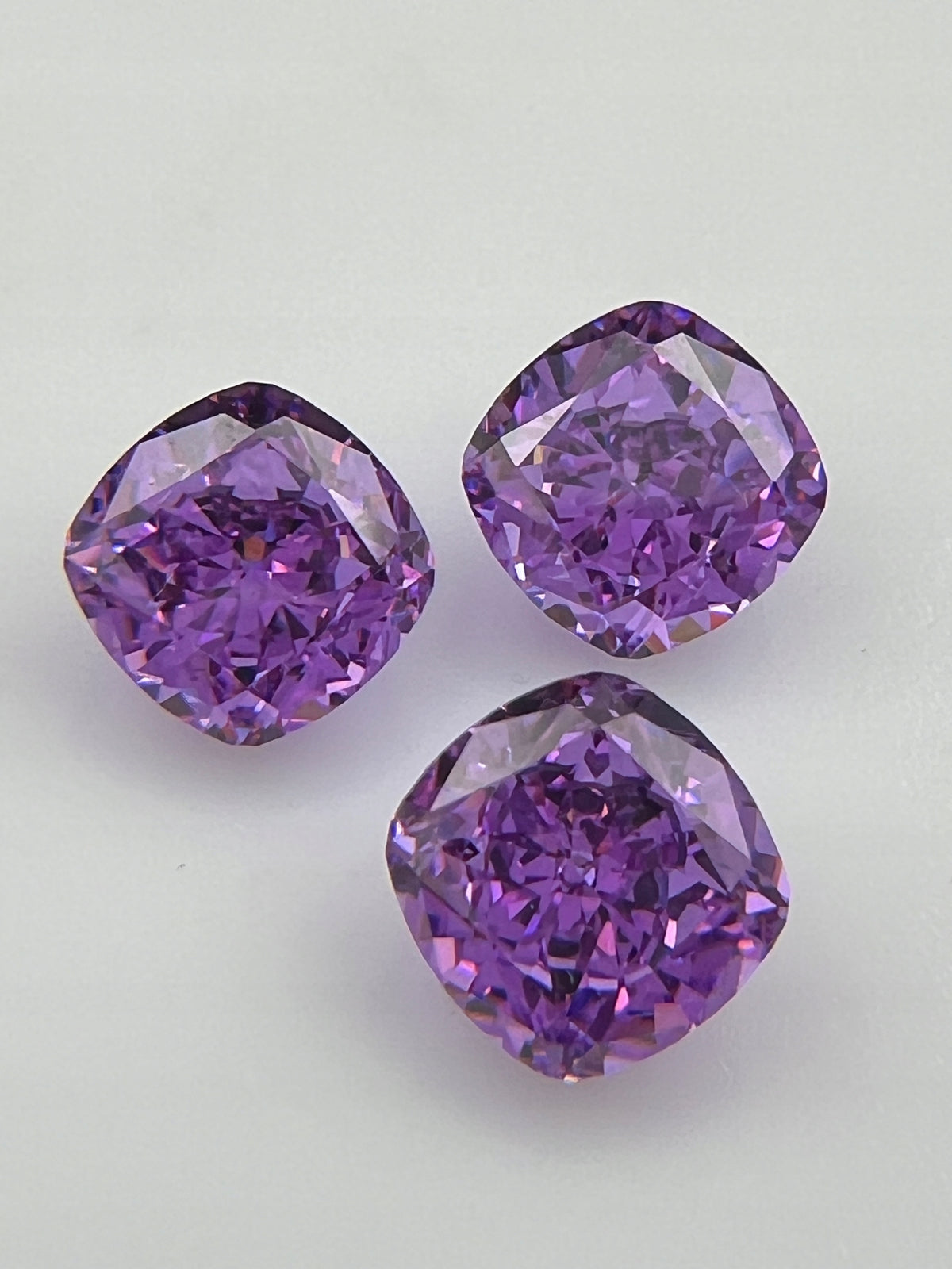 CYRKONIA ametyst PODUSZKA 10x10 mm