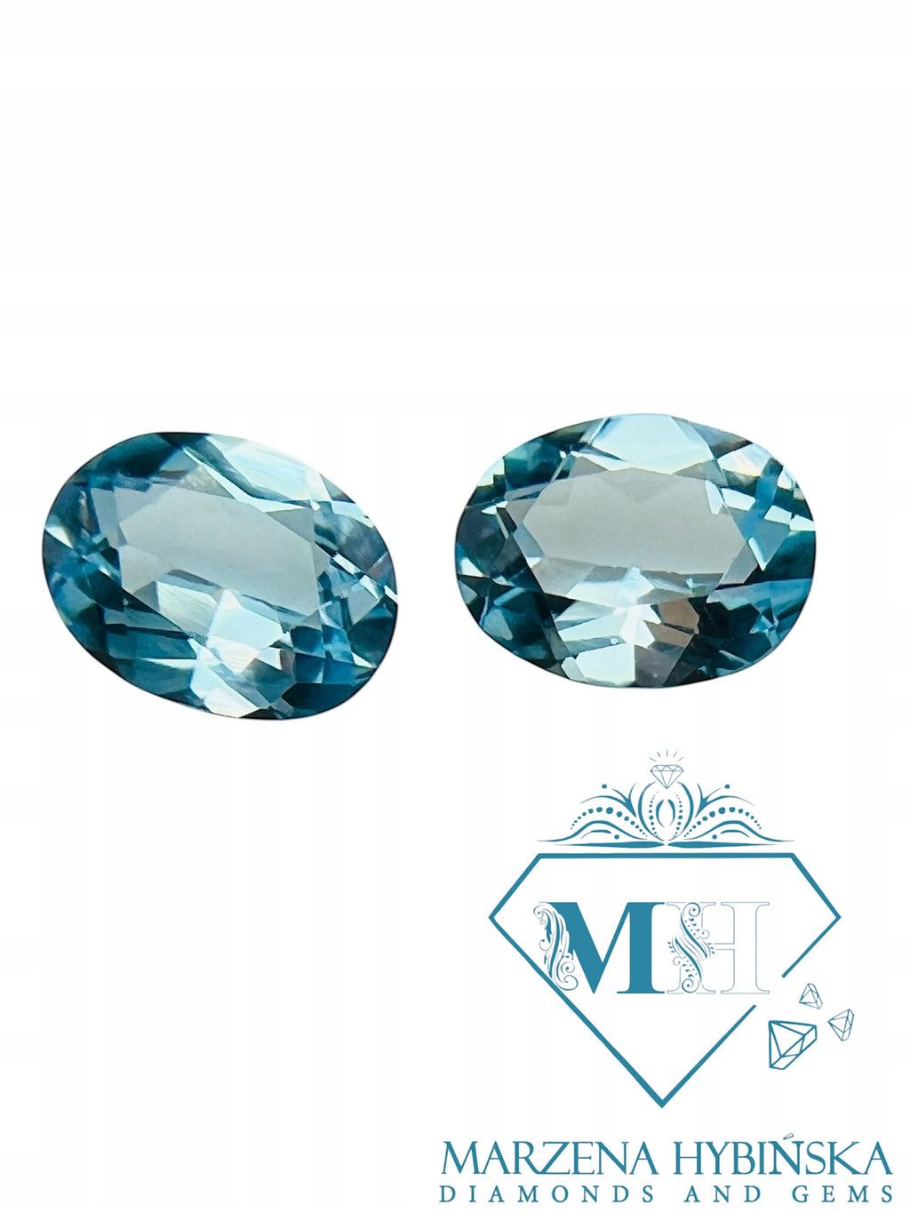 TOPAZ SKY JASNOBŁĘKITNY NATURALNY OWAL 9X7 mm