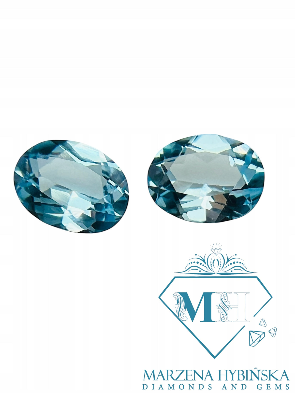 TOPAZ SKY JASNOBŁĘKITNY NATURALNY OWAL 9X7 mm