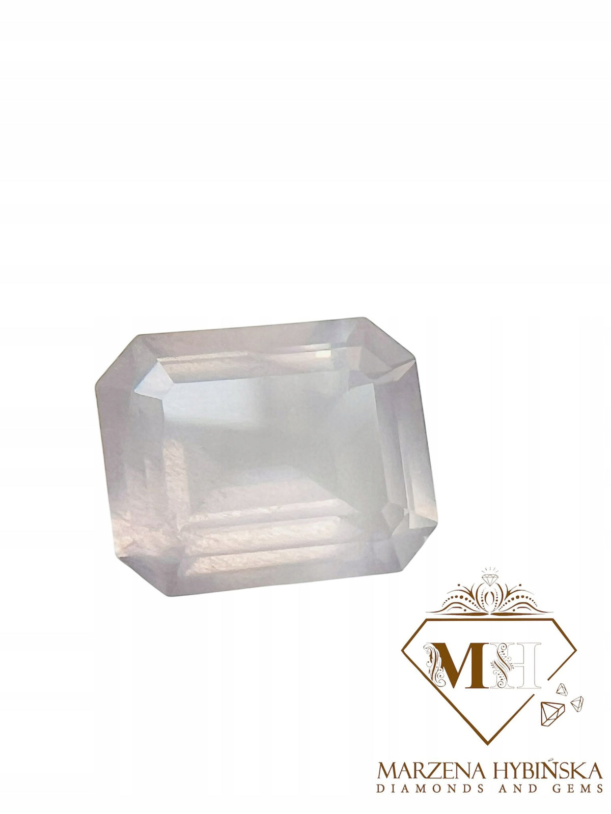 KWARC RÓŻOWY OŚMIOKĄT 10x8 mm