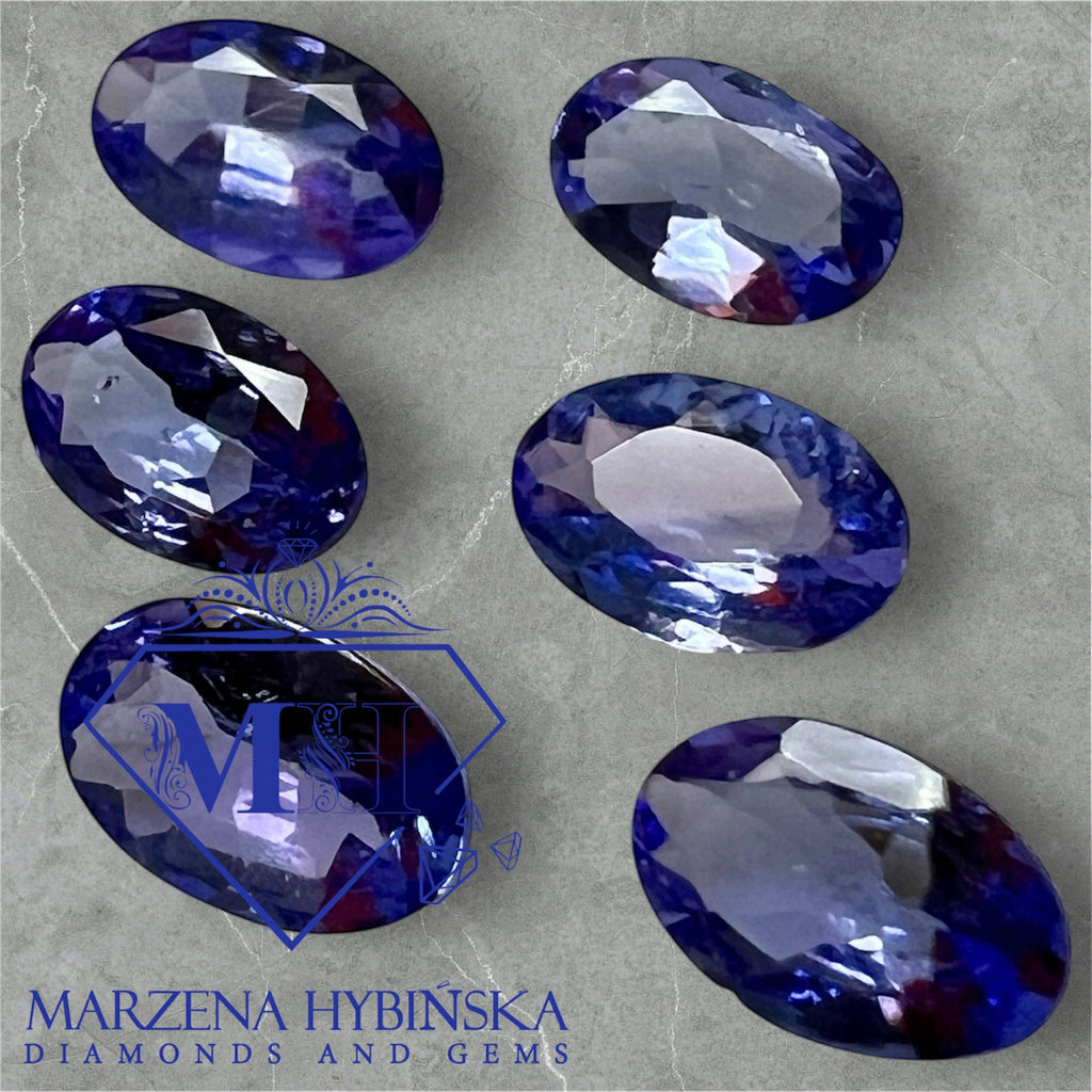 TANZANIT NATURALNY OWAL 6x4 mm SZTUKA