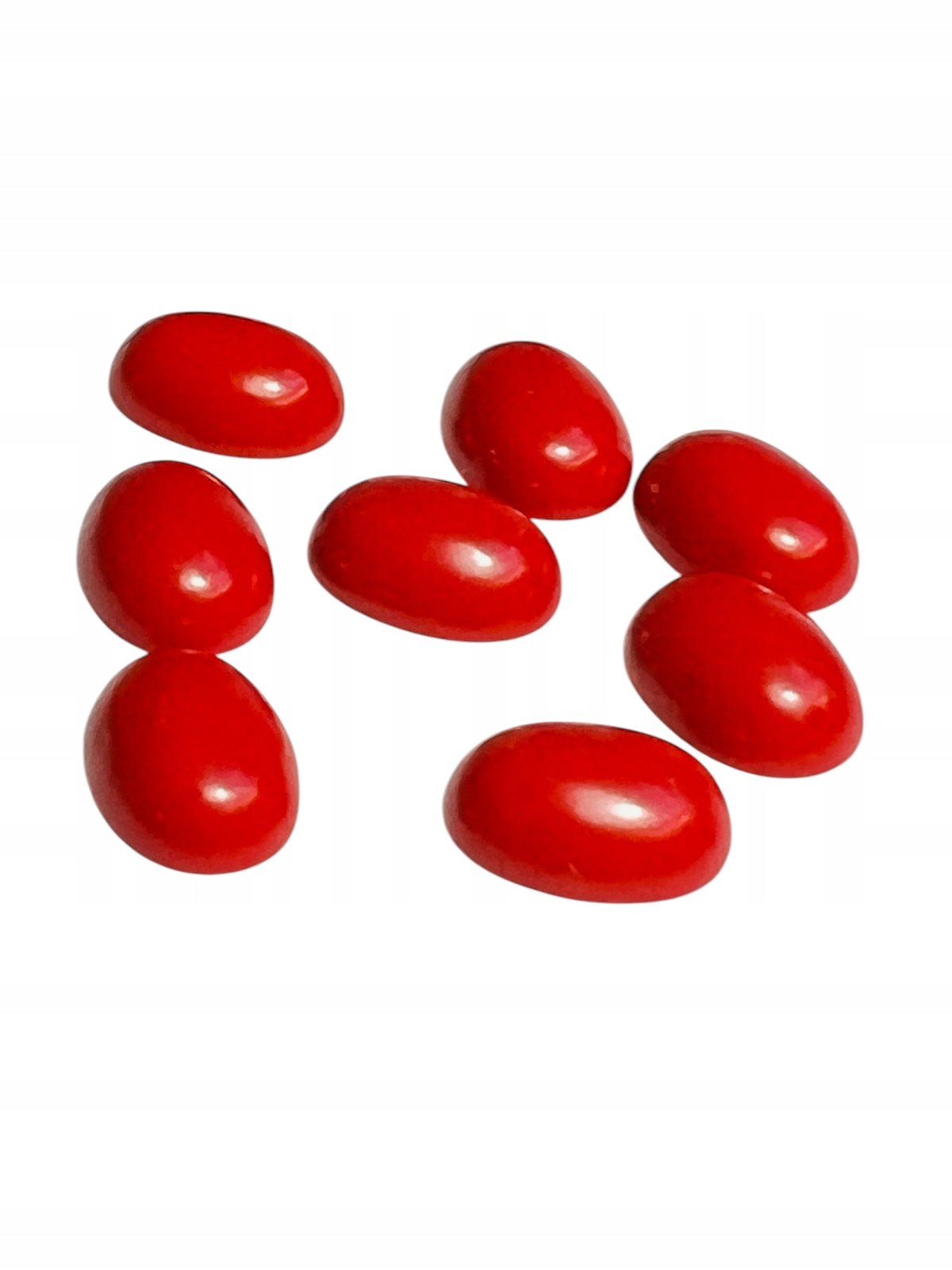 KORAL SYNTETYCZNY OWAL 8X6 mm SZTUKA