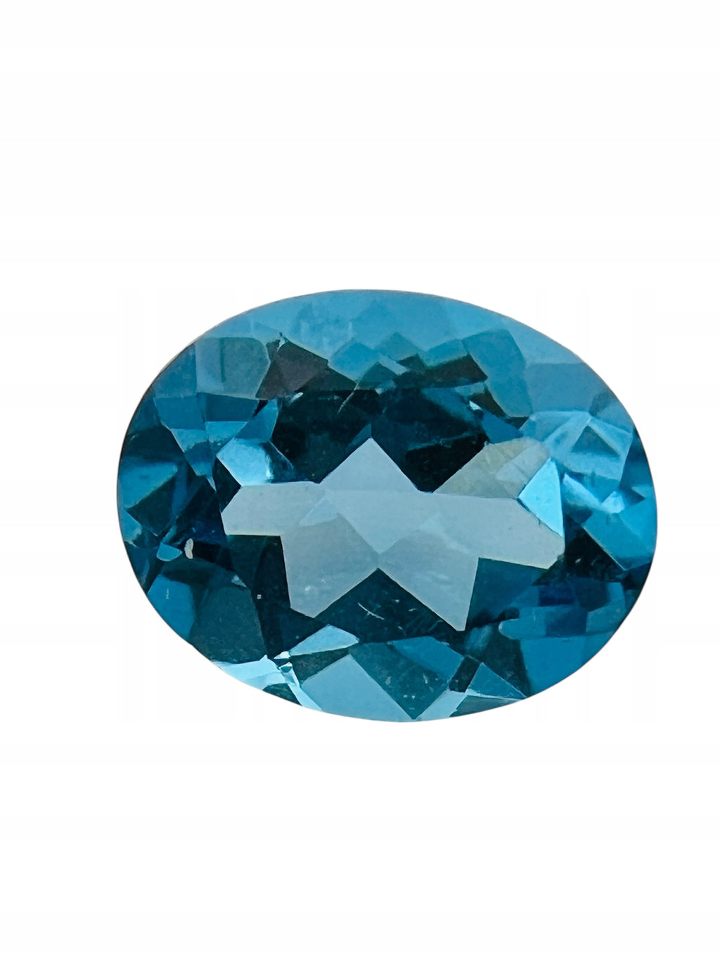 TOPAZ SWISS BLUE OWAL 10x8 MM