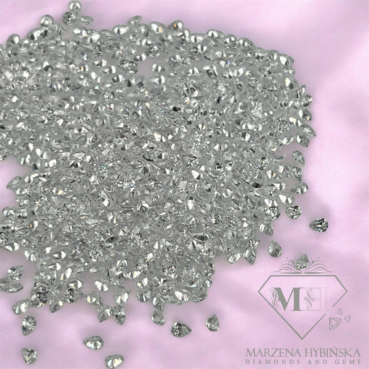 CYRKONIA BIAŁA ŁEZKA 3X2 mm