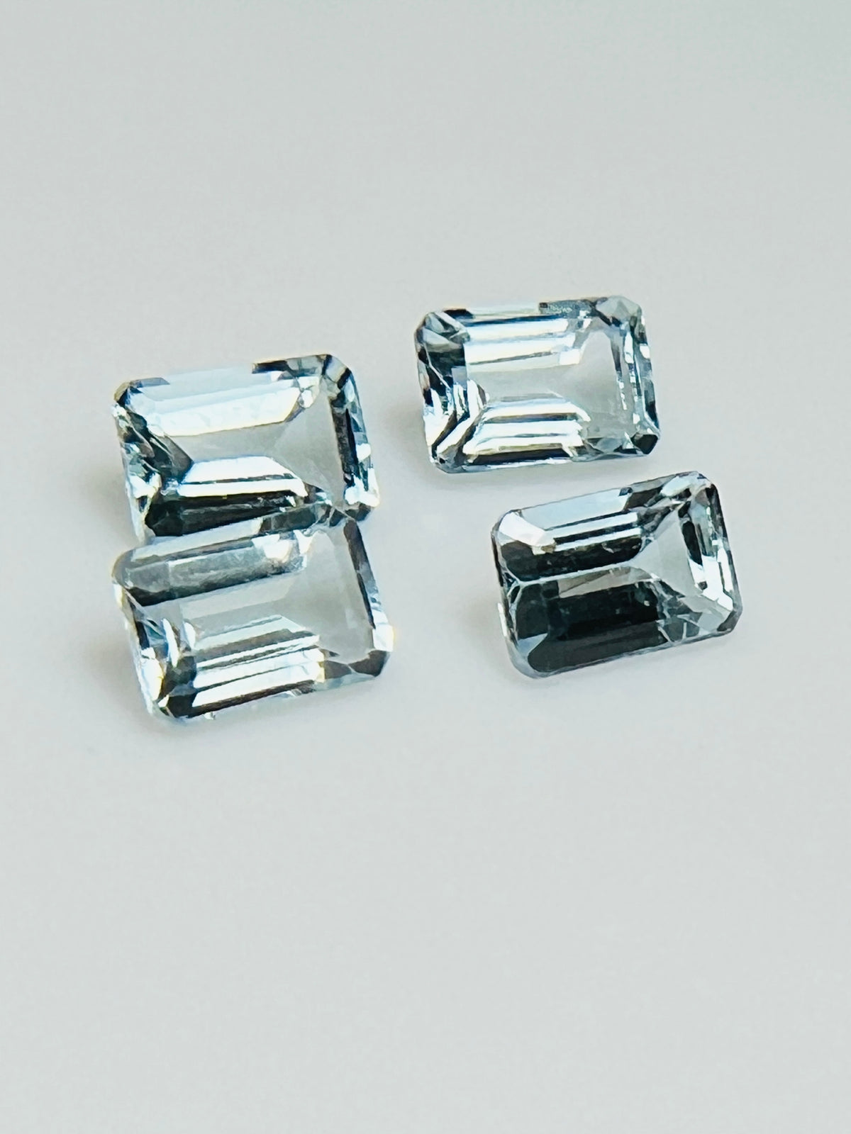 AKWAMARYN OŚMIOKĄT 6X4 mm sztuka