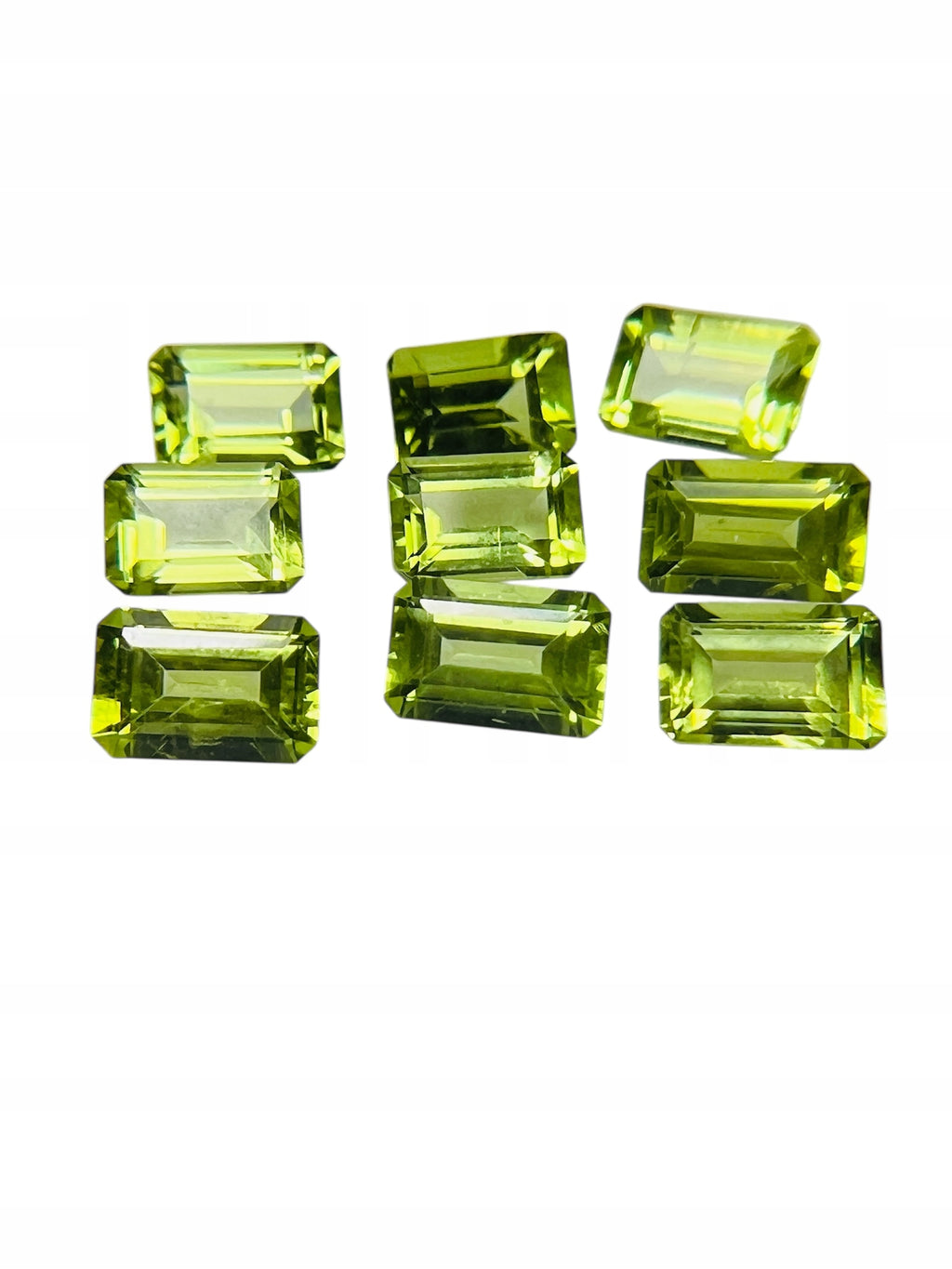 PERYDOT/OLIWIN NATURALNY OŚMIOKĄT 6x4 mm