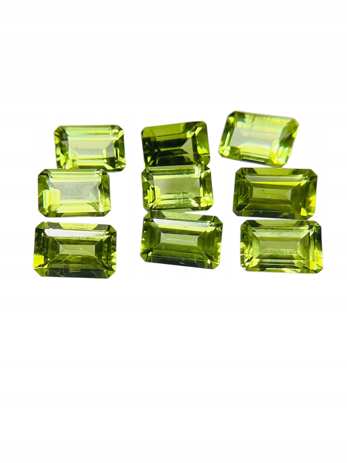 PERYDOT/OLIWIN NATURALNY OŚMIOKĄT 6x4 mm
