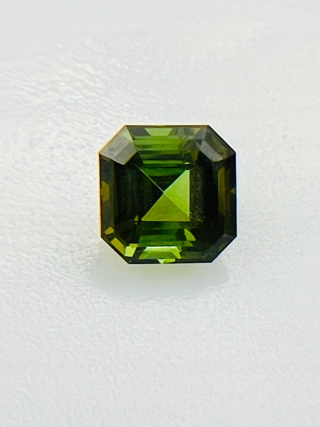 TURMALIN ZIELONY ASSCHER 6X6 mm SZTUKA