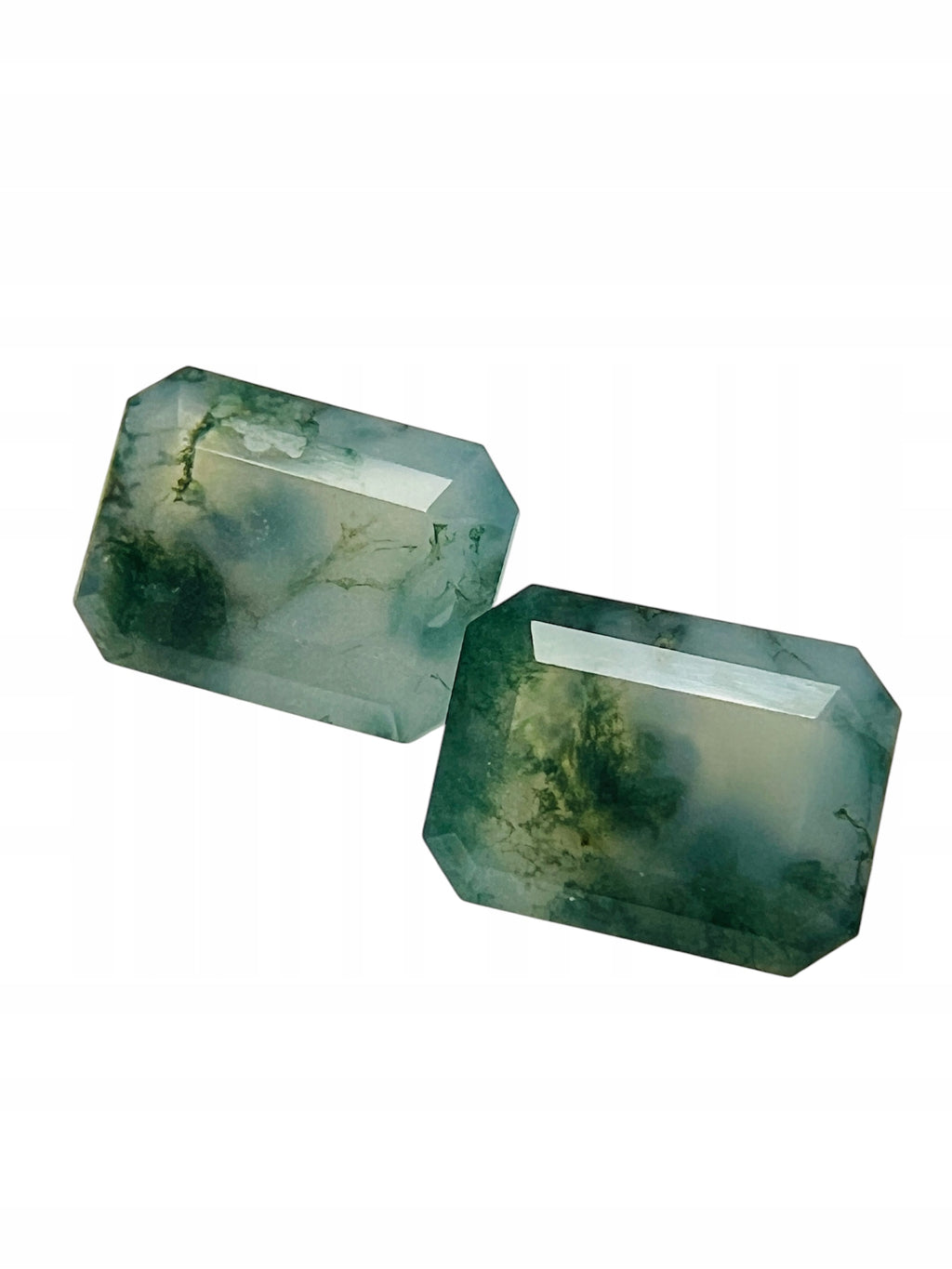 Agat mszysty ośmiokąt 8x6 mm