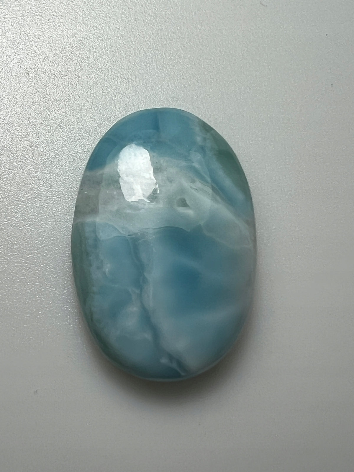 LARIMAR OWAL KABOSZON 23,83 CT