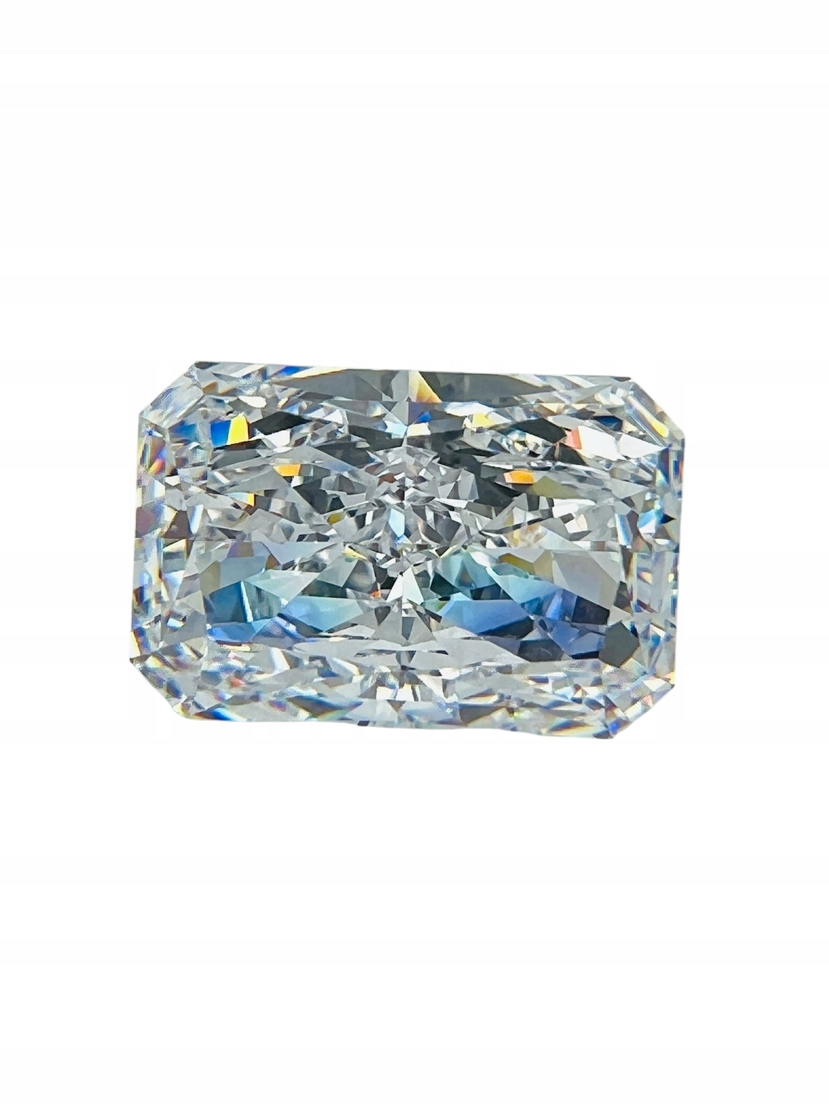 CYRKONIA BIAŁA OŚMIOKĄT 15x10 mm