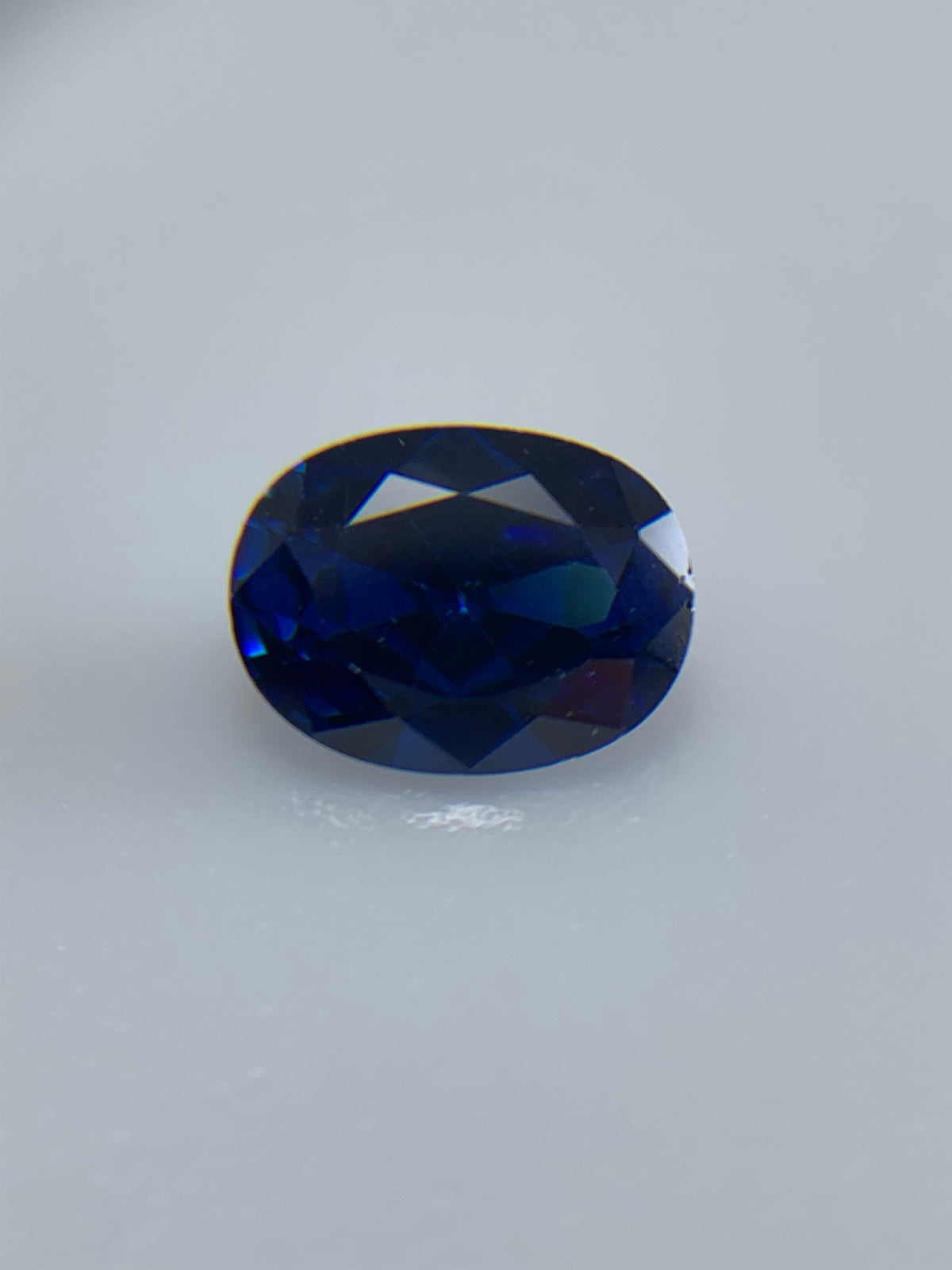 SZAFIR syntetyczny CYRKONIA OWAL 6x4 mm POLECAM