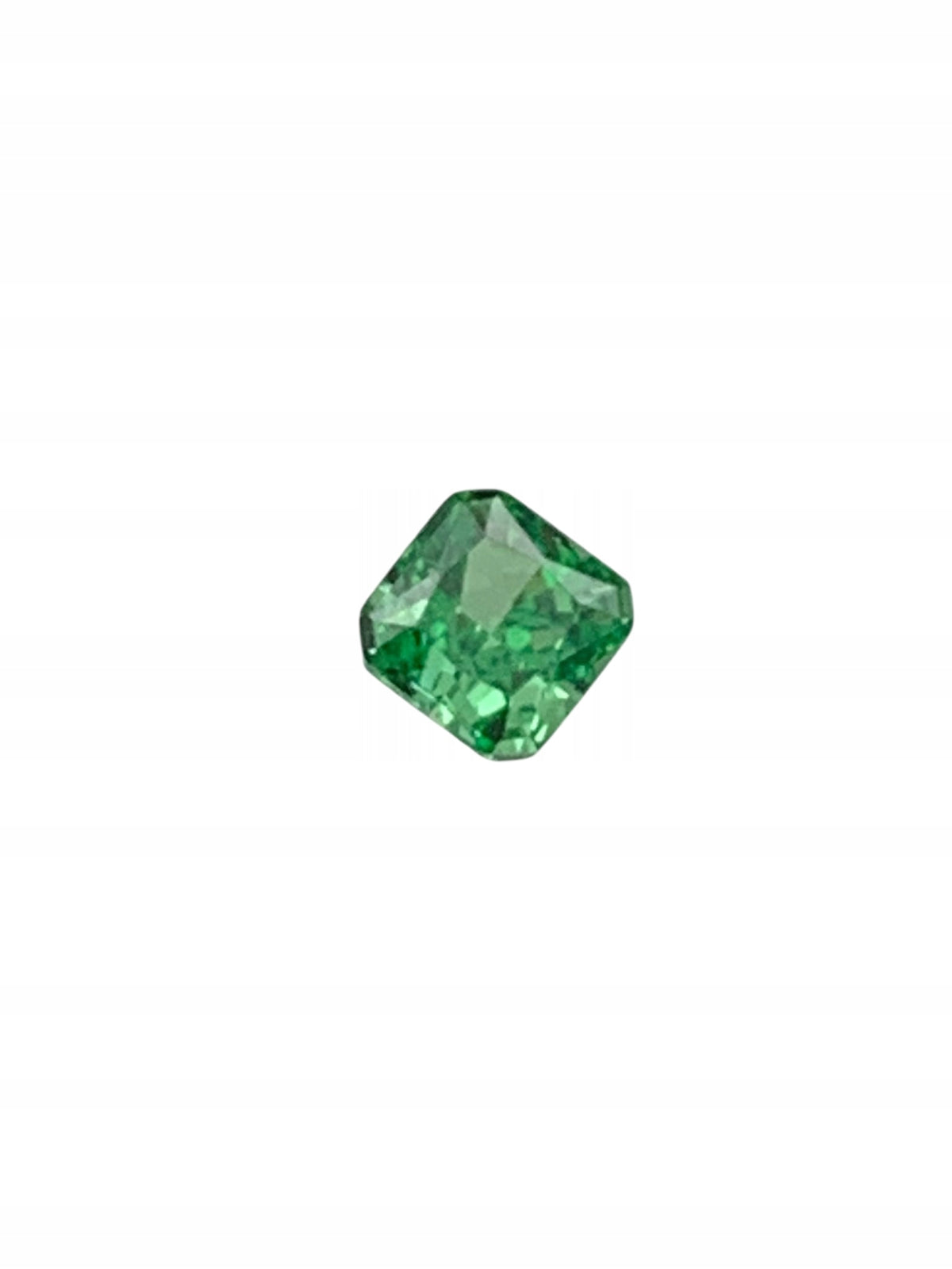 CYRKONIA zielona OŚMIOKĄT 6x6 mm
