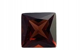 GRANAT CZERWONY NATURALNY KWADRAT 4X4 mm SZTUKA