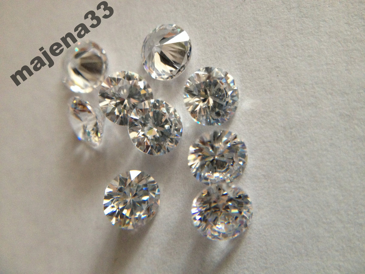CYRKONIA BIAŁA 3,5 mm 500 SZTUK