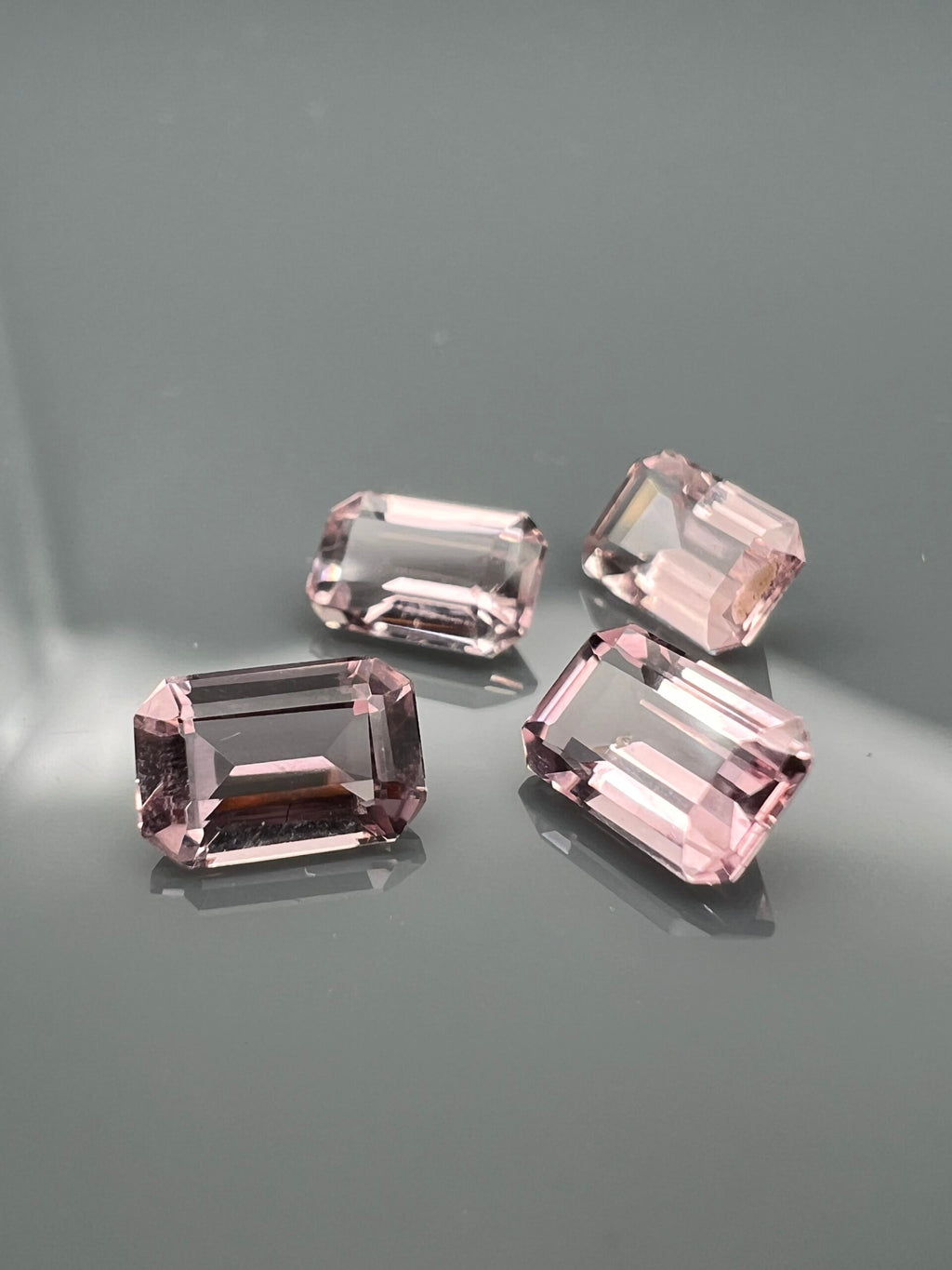 Morganit różowy OŚMIOKĄT 6X4 mm