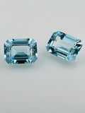 TOPAZ SKY BLUE OŚMIOKĄT 9X7 mm