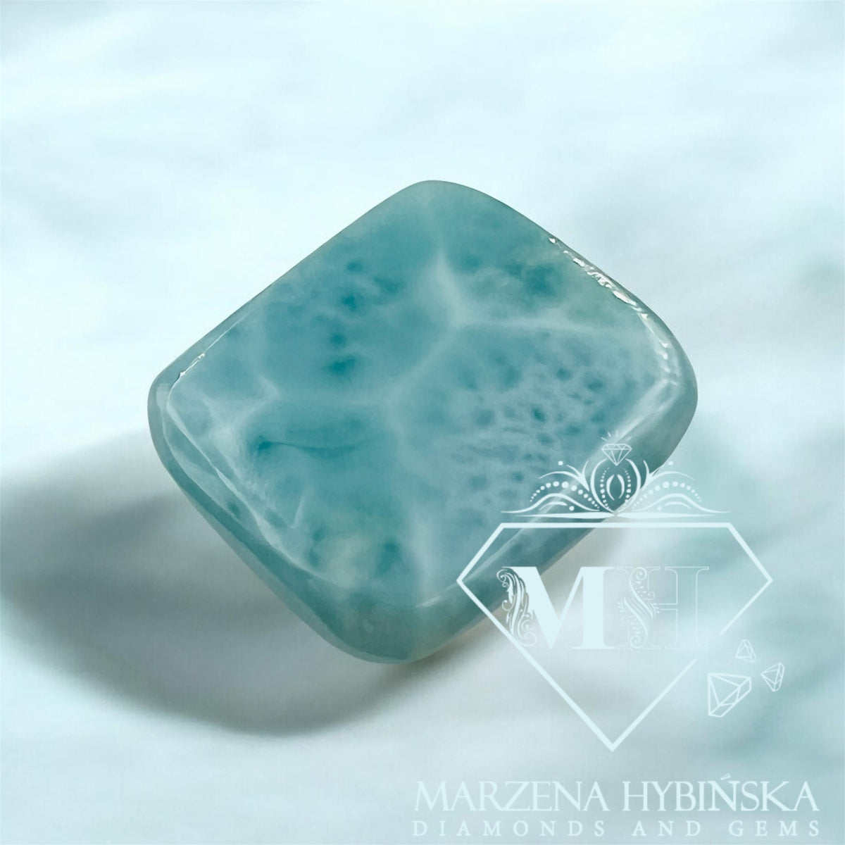 LARIMAR PODUSZKA KABOSZON 17,06 ct