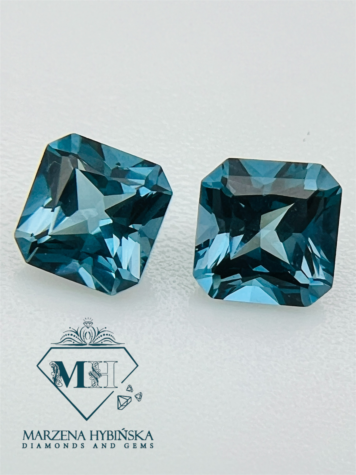 TOPAZ LONDON OŚMIOKĄT 6,5x6,5 mm