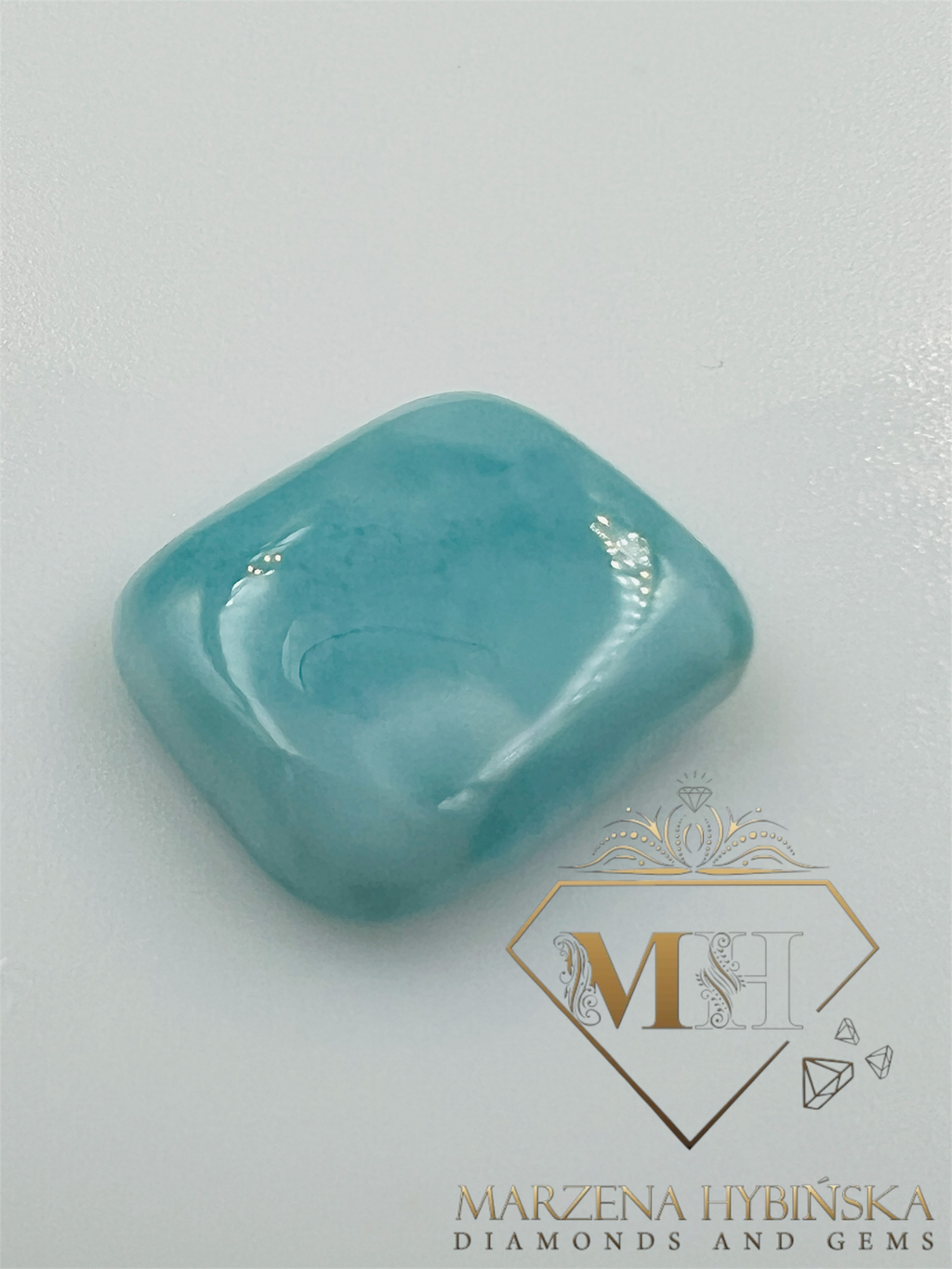 LARIMAR PODUSZKA KABOSZON 17,06 ct