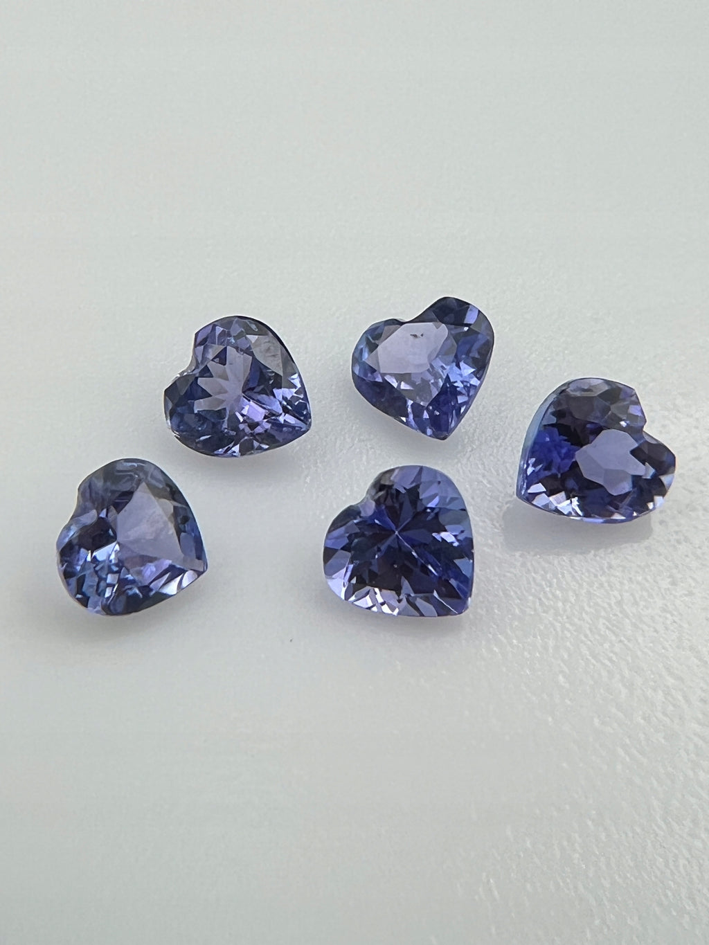 TANZANIT NATURALNY SERCE 5x5 mm