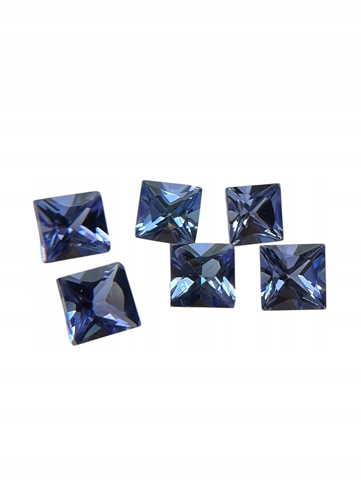 TANZANIT NATURALNY PRINCESS 4x4 mm