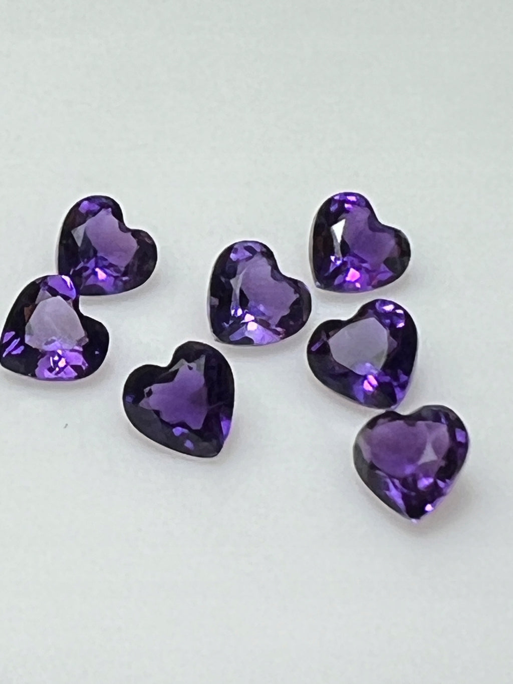 AMETYST NATURALNY SERCE 4x4 mm