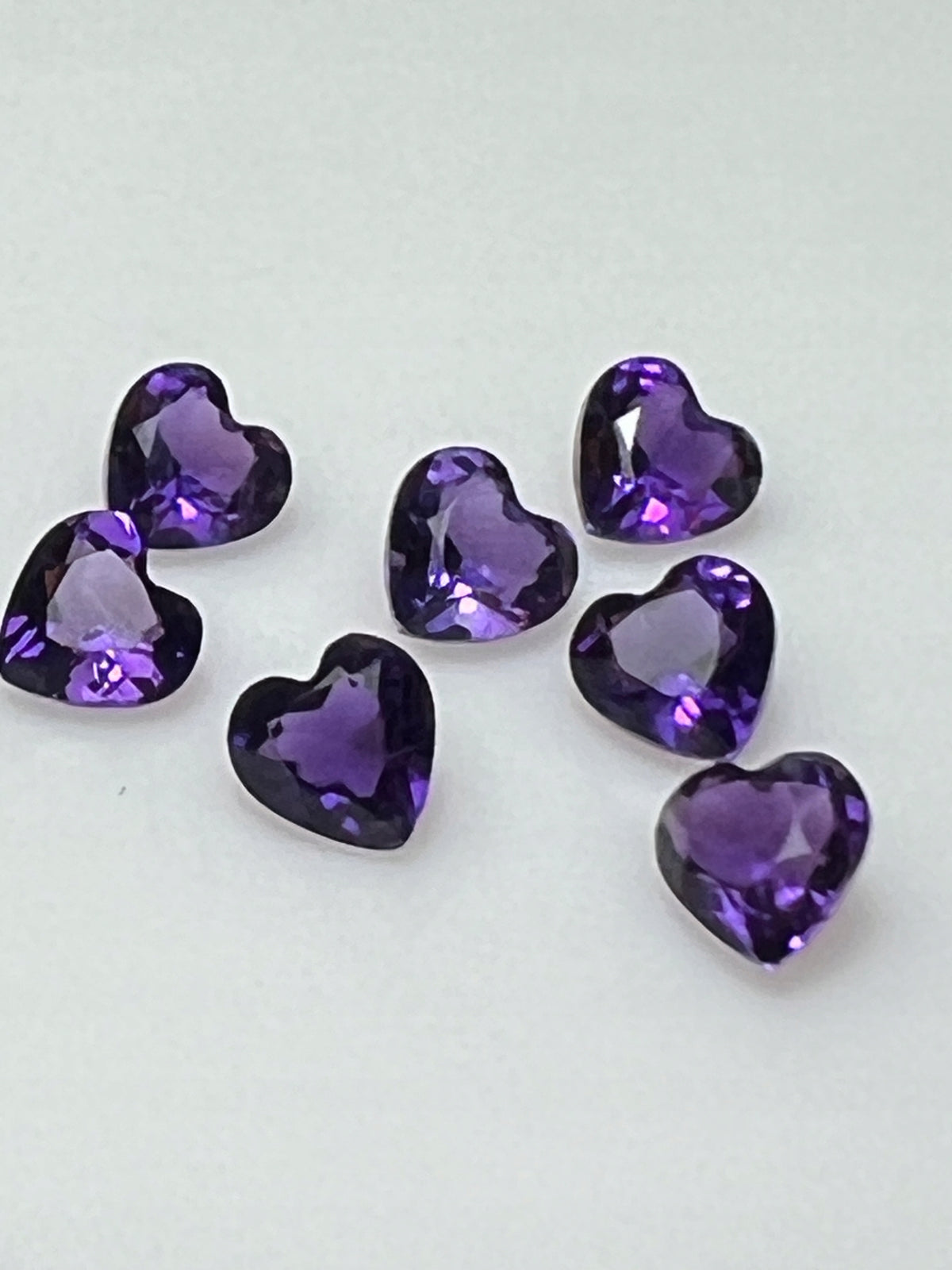 AMETYST NATURALNY SERCE 4x4 mm