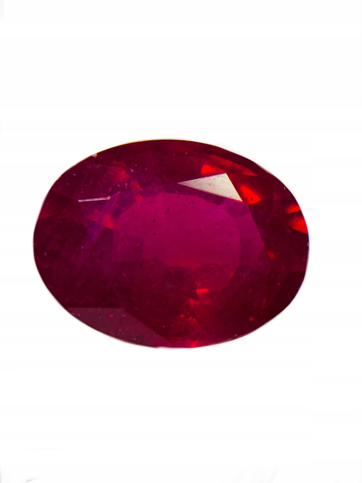 RUBIN OWAL NATURALNY 5X3 mm