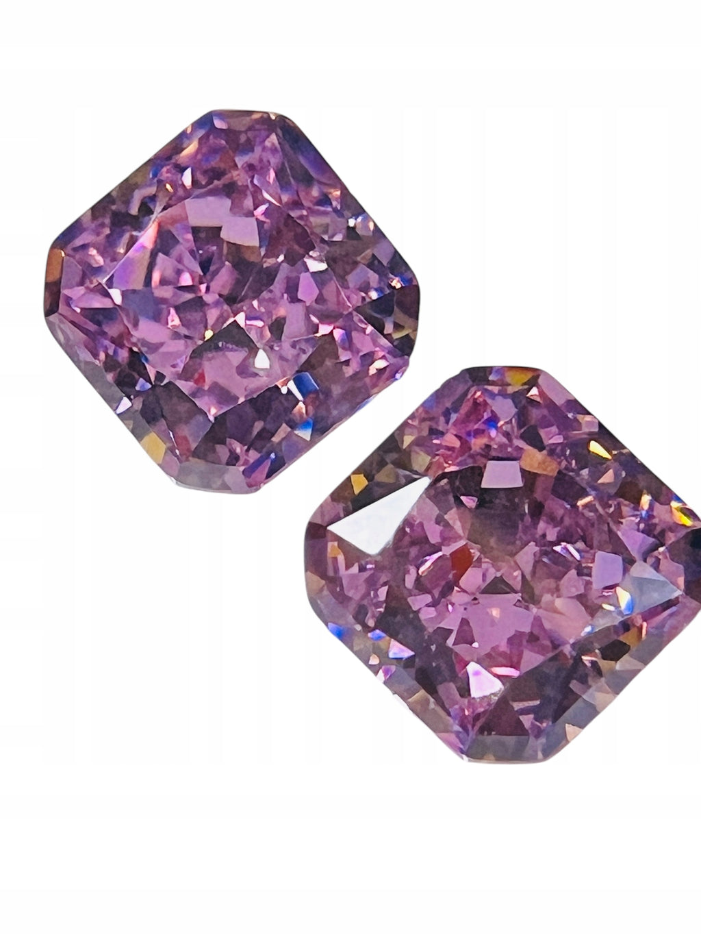 CYRKONIA ametyst OŚMIOKĄT 6x6 mm