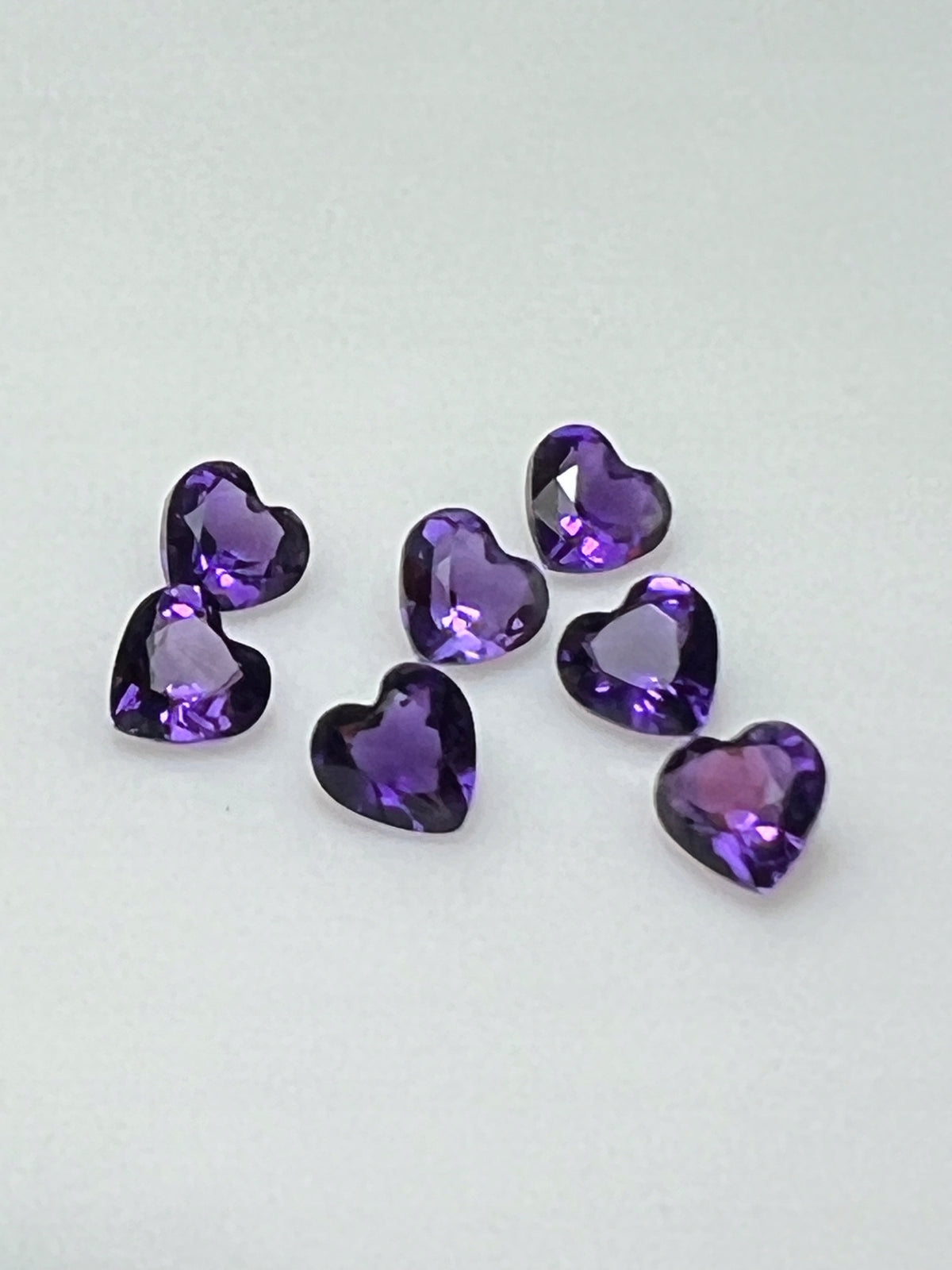 AMETYST NATURALNY SERCE 4x4 mm