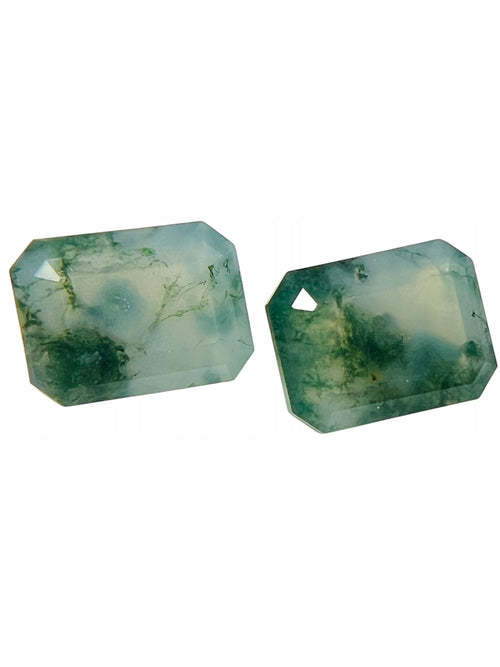 Agat mszysty ośmiokąt 8x6 mm