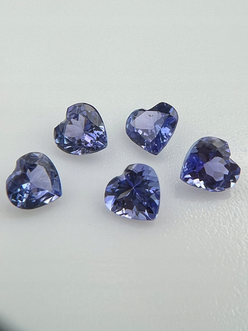 TANZANIT NATURALNY SERCE 5x5 mm