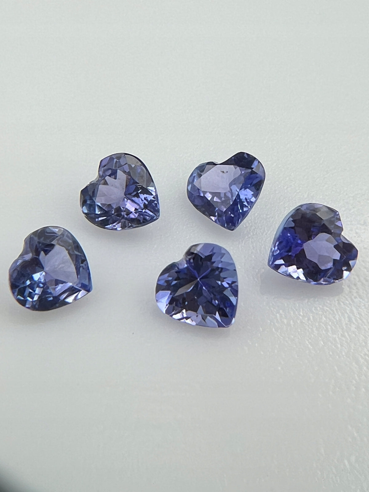 TANZANIT NATURALNY SERCE 5x5 mm