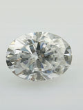 MOISSANIT BIAŁY OWAL 8X6 mm