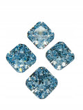 CYRKONIA akwamaryn OŚMIOKĄT 6x6 mm