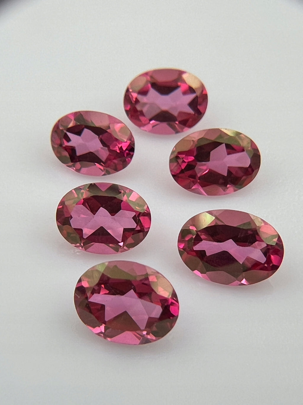 TOPAZ RÓŻOWY OWAL 8x6 MM