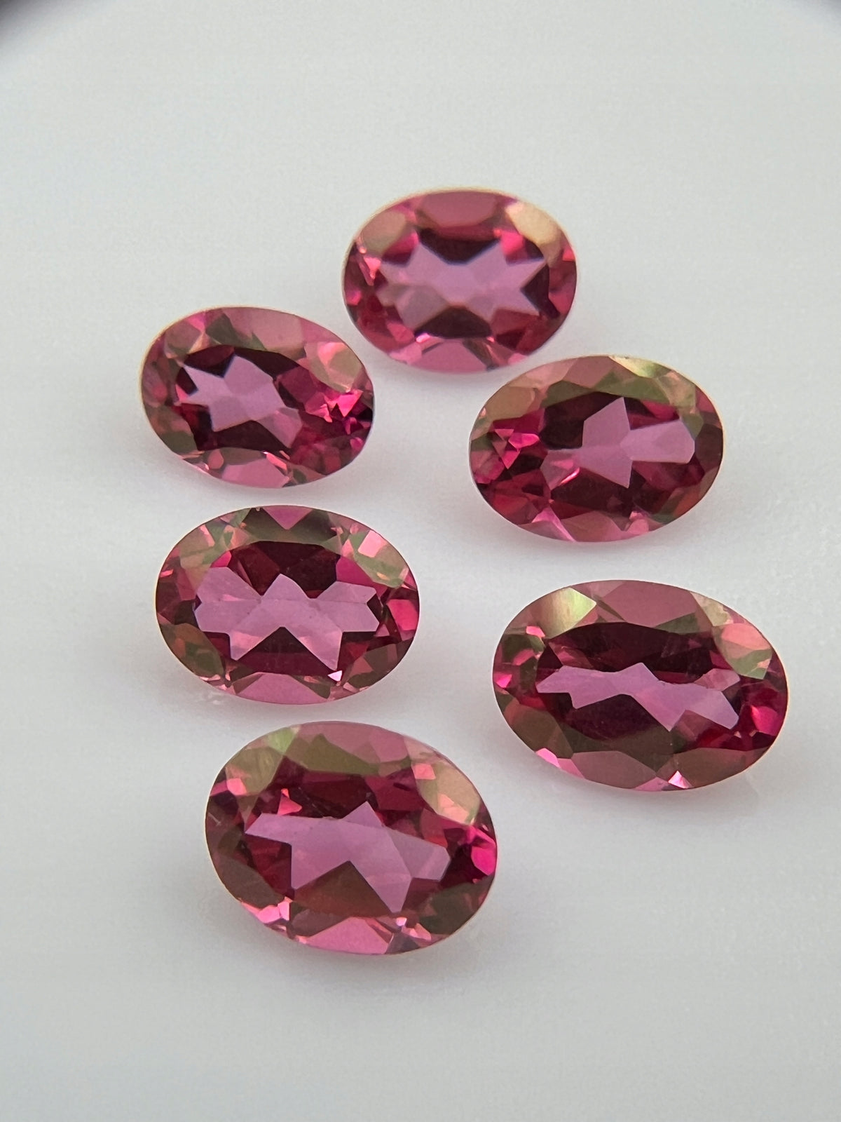 TOPAZ RÓŻOWY OWAL 8x6 MM