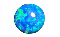 OPAL ARLEKIN KABOSZON NIEBIESKI 3 MM SZTUKA