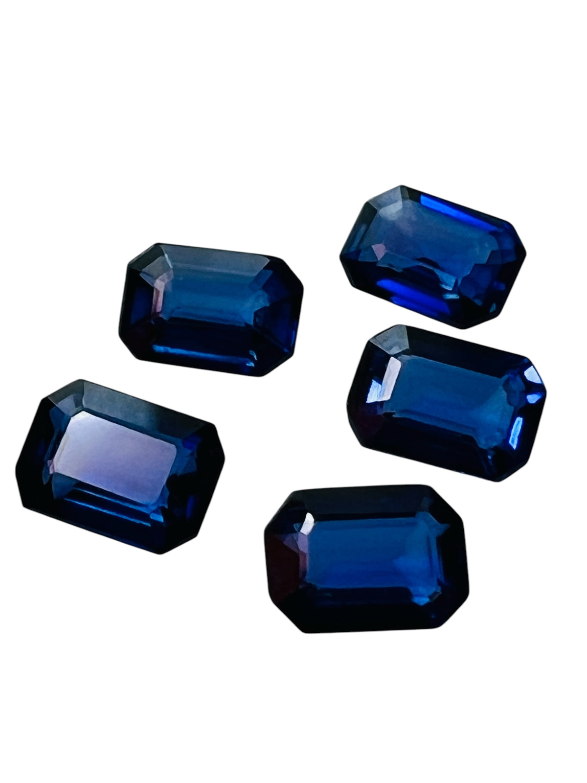 SZAFIR BLUE OŚMIOKĄT 7X5 mm