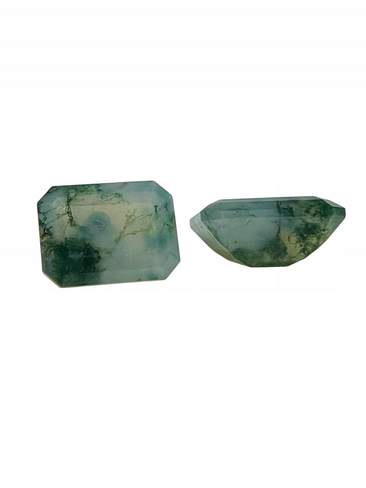 Agat mszysty ośmiokąt 8x6 mm