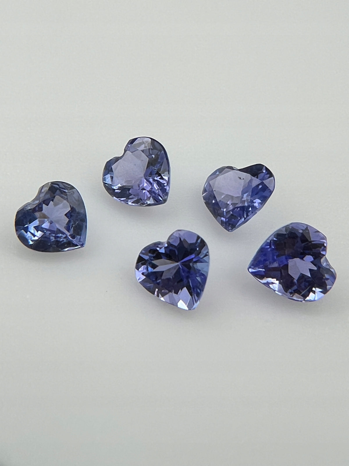 TANZANIT NATURALNY SERCE 5x5 mm