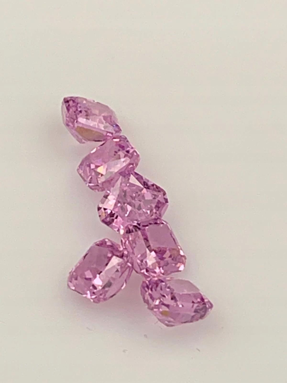 CYRKONIA RÓŻOWA OŚMIOKĄT 6x6 mm